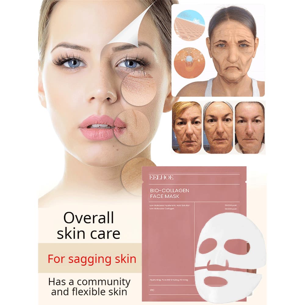 Máscara De Colágeno Para Cuidados Faciais Hidratante Pele Macia