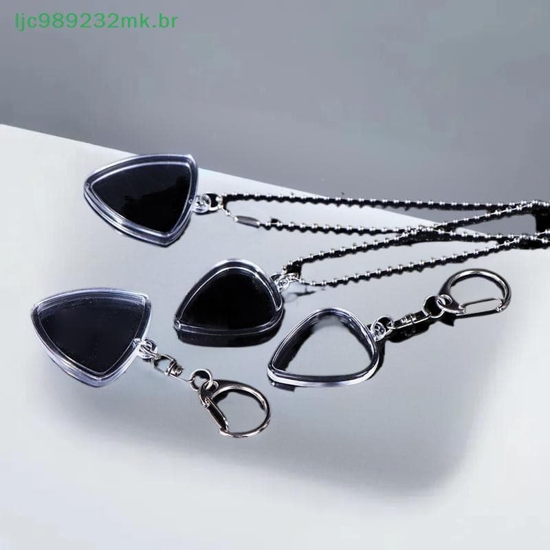 [MYBR] Caixa De Coleção De Palhetas Para Guitarra , Porta-Chaves Transparente , Bolsa Em Formato De Coração , Tamanho ,