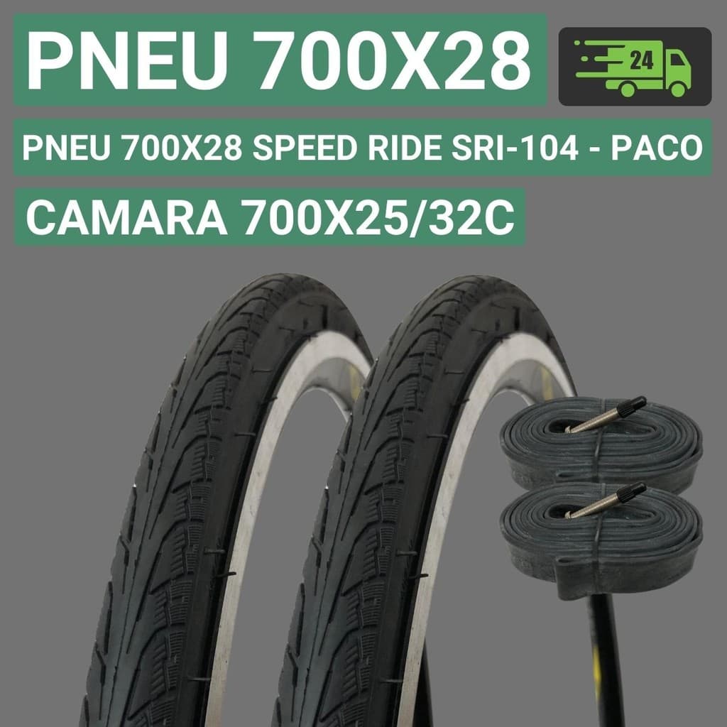 Pneu 700x28 Pneu Speed 700x28 Pneu Speed Pneu Paco Pneu Bicicleta Monark Pneu 700 Ride SRI-104 Paco