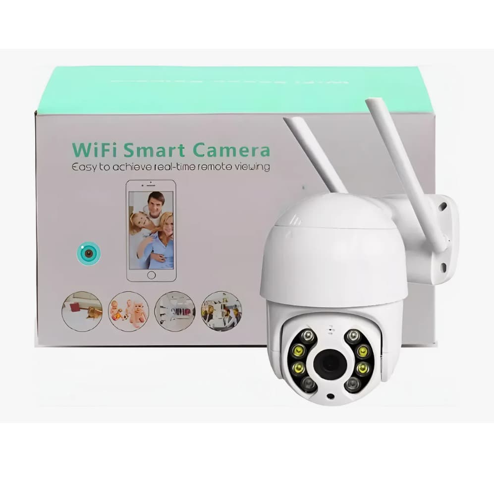 Câmera de Vigilância Externa IP WiFi 360° Giratória Speed Dome Full HD Prova D’Água Sensor Movimento