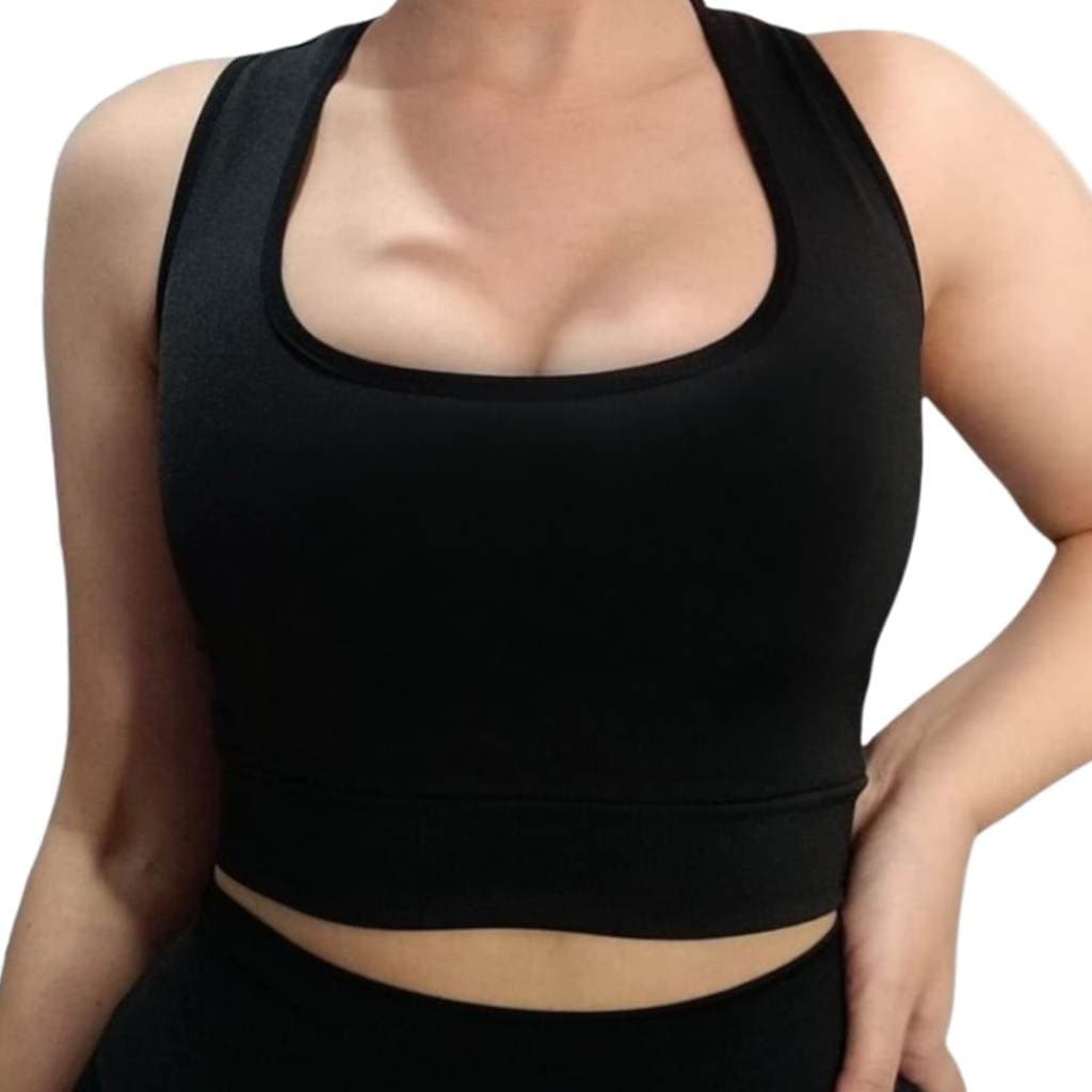 Top Para Academia Confortável Costas Nadadora Ginástica Fitness Top Para Malhar