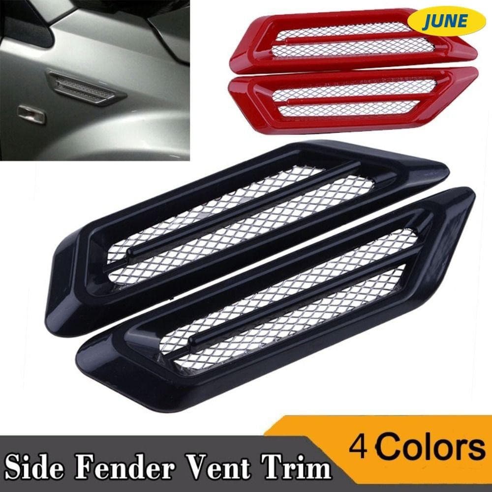 Fender Junho 2 Pçs Pára-Choque Lateral Do Carro , ABS Modificação Ventilação Capa Colher , Adesivos Para