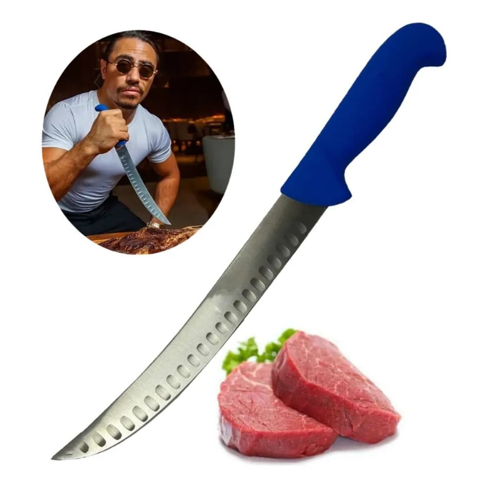 Faca Butcher Profissional Aço Inox Chef Churrasco