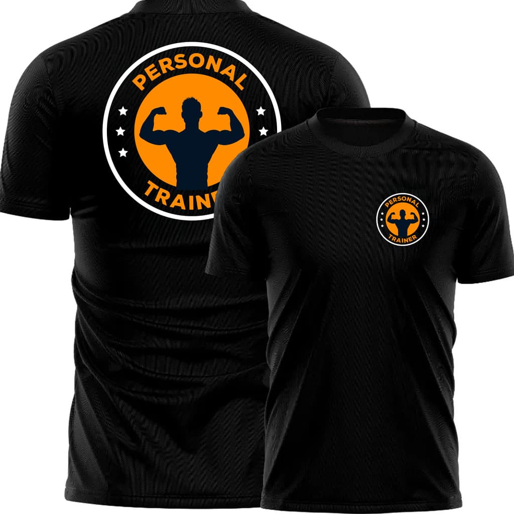 Camiseta Personal Trainer Profissional Uniforme Trabalho Academia 100% Algodão 30.1