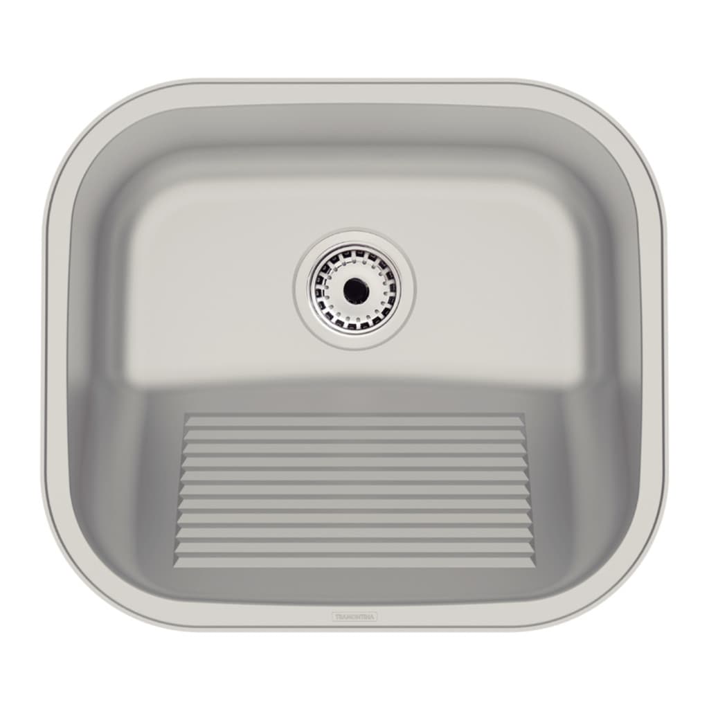 Tanque De Encaixe Inox Escovado 19L Embutir Hera Compact Tramontina 40x35cm