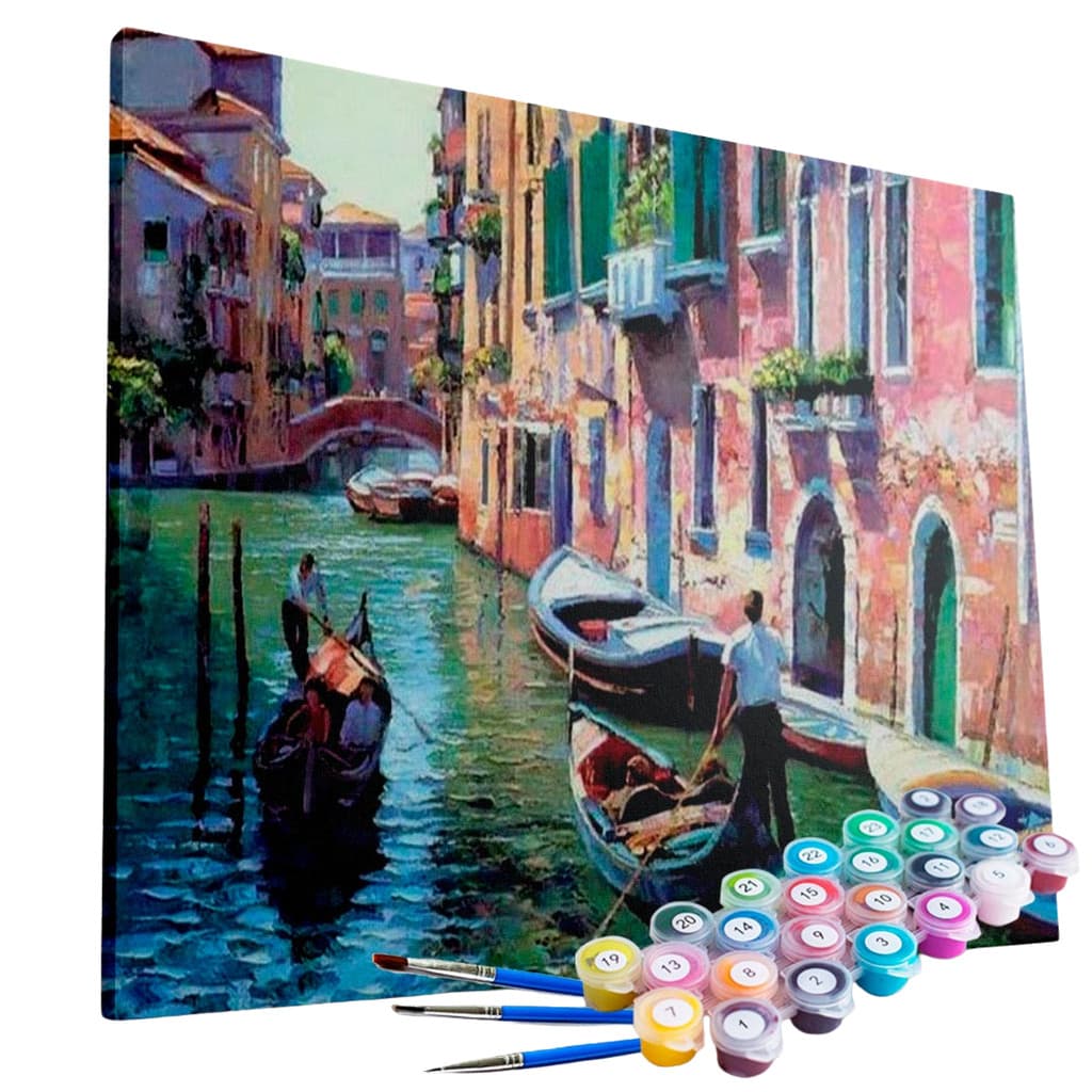 Kit Pintura Terapêutica - Gôndolas de Veneza