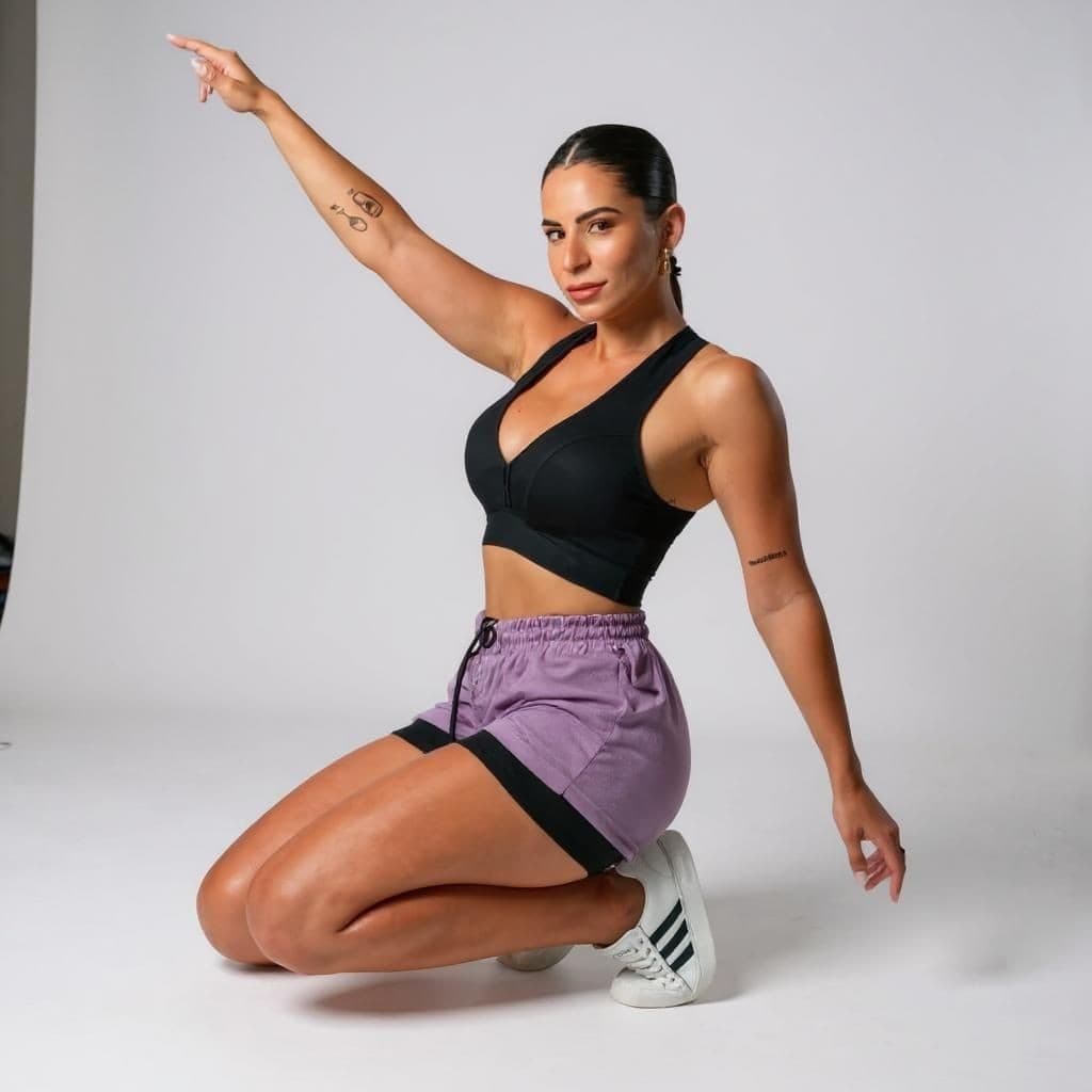 Kit 2 Shorts Femininos Duplos 2 em 1 Treino Fitness com Bolso para Celular
