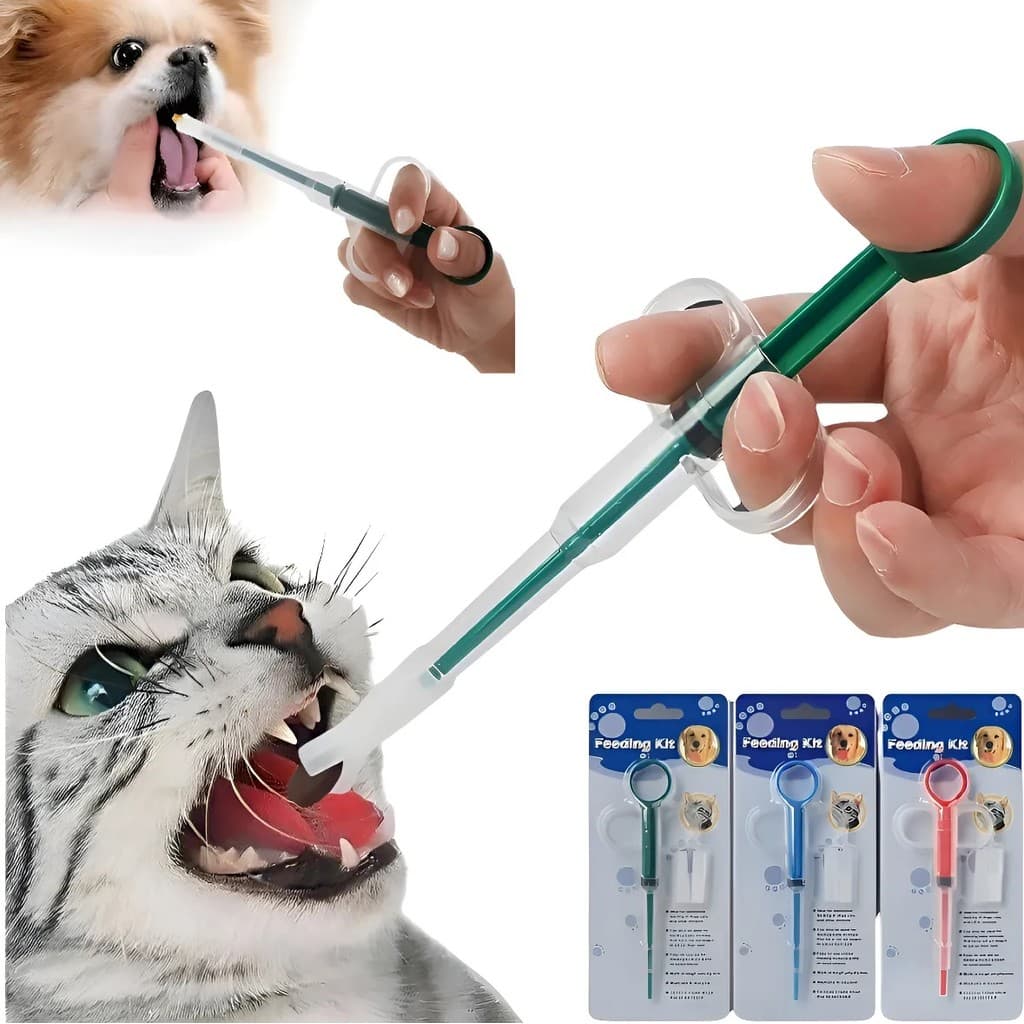 Aplicador De Comprimidos Remédios Pet Para Cães E Gatos Pets
