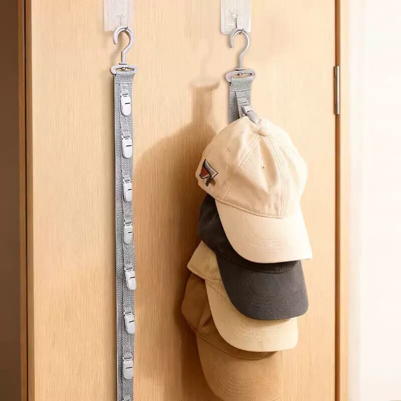 Ferramenta útil de armazenamento de chapéu doméstico não deformável atrás do guarda-roupa tampa da porta clipe dormitóri