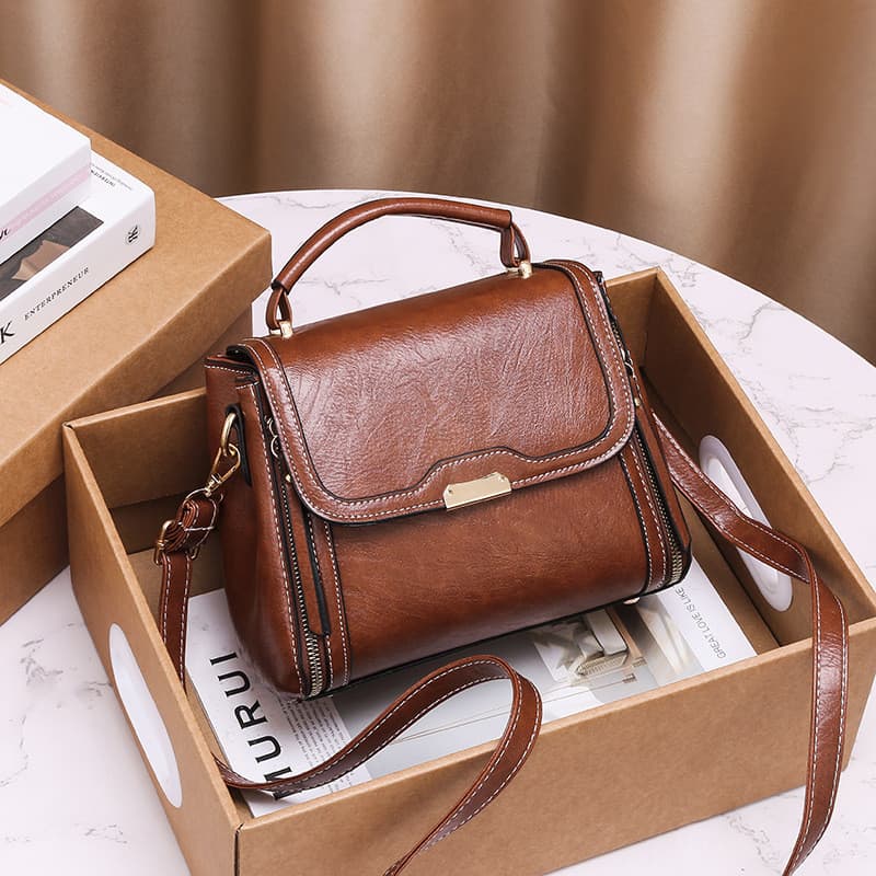 Bolsa pequena feminina 2025 novo estilo primavera portátil pequena bolsa quadrada versão coreana Retro bolsa feminina gr