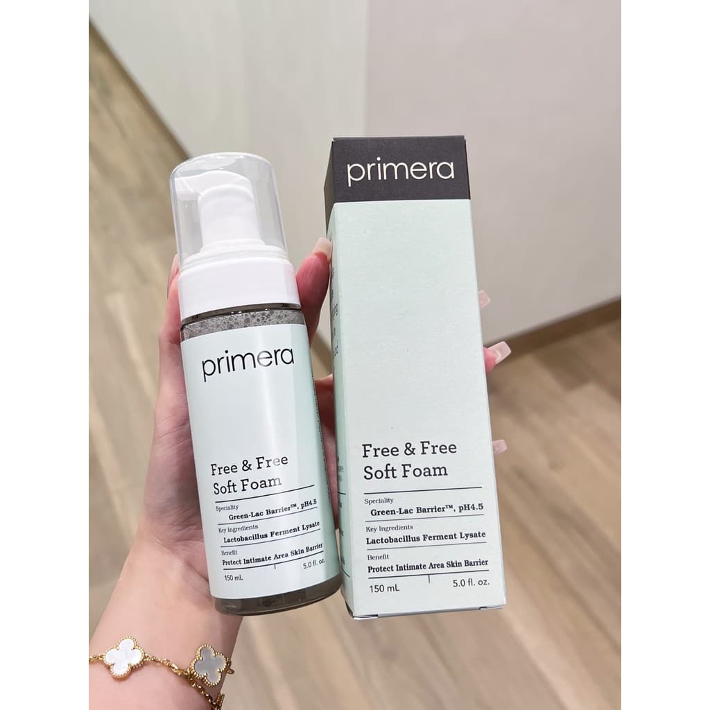Loção de espuma de aminoácidos Primera Primera 150ml Loção de ácido fraco reguladora de Odor de limpeza feminina
