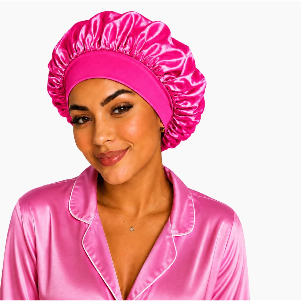 Touca de Cetim Anti Frizz para Dormir Proteção Noturna Cabelos De Princesa