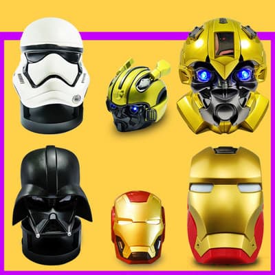 Homem de Ferro, Transformers, Bumblebee, Caixa de Som Bluetooth de Desenho Animado, Presente Criativo, Figura do Optimus