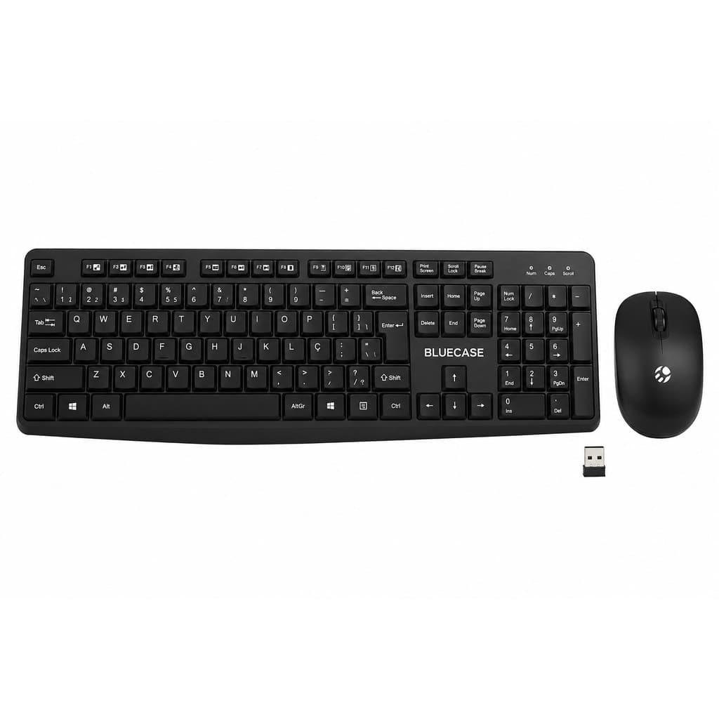 Kit Teclado E Mouse Sem Fio Bluecase BMTW01 ABNT2