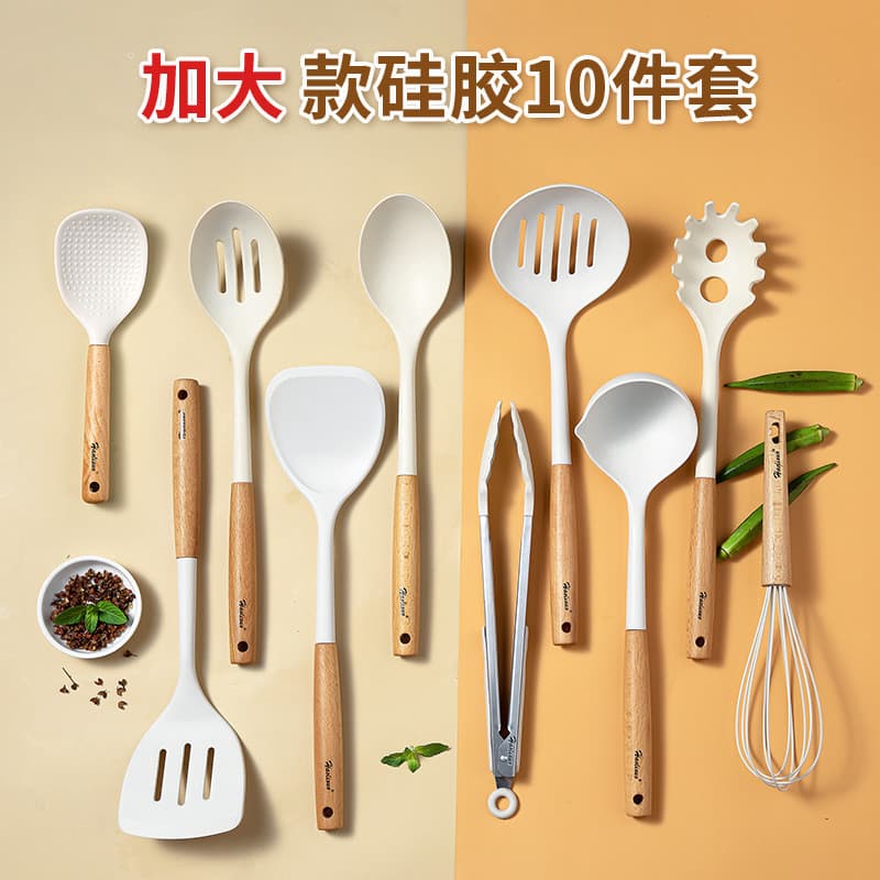 Espátula de silicone antiaderente Espátula de cozinha doméstica Espátula de silicone resistente a altas temperaturas Col