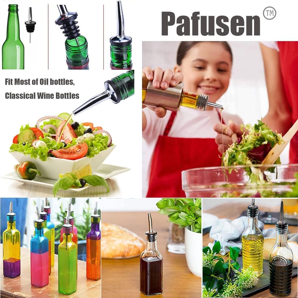 Conjunto de 12 peças de dosadores de bebidas Pafusen com tampas protetoras - adequado para servir bebidas alcoólicas e a