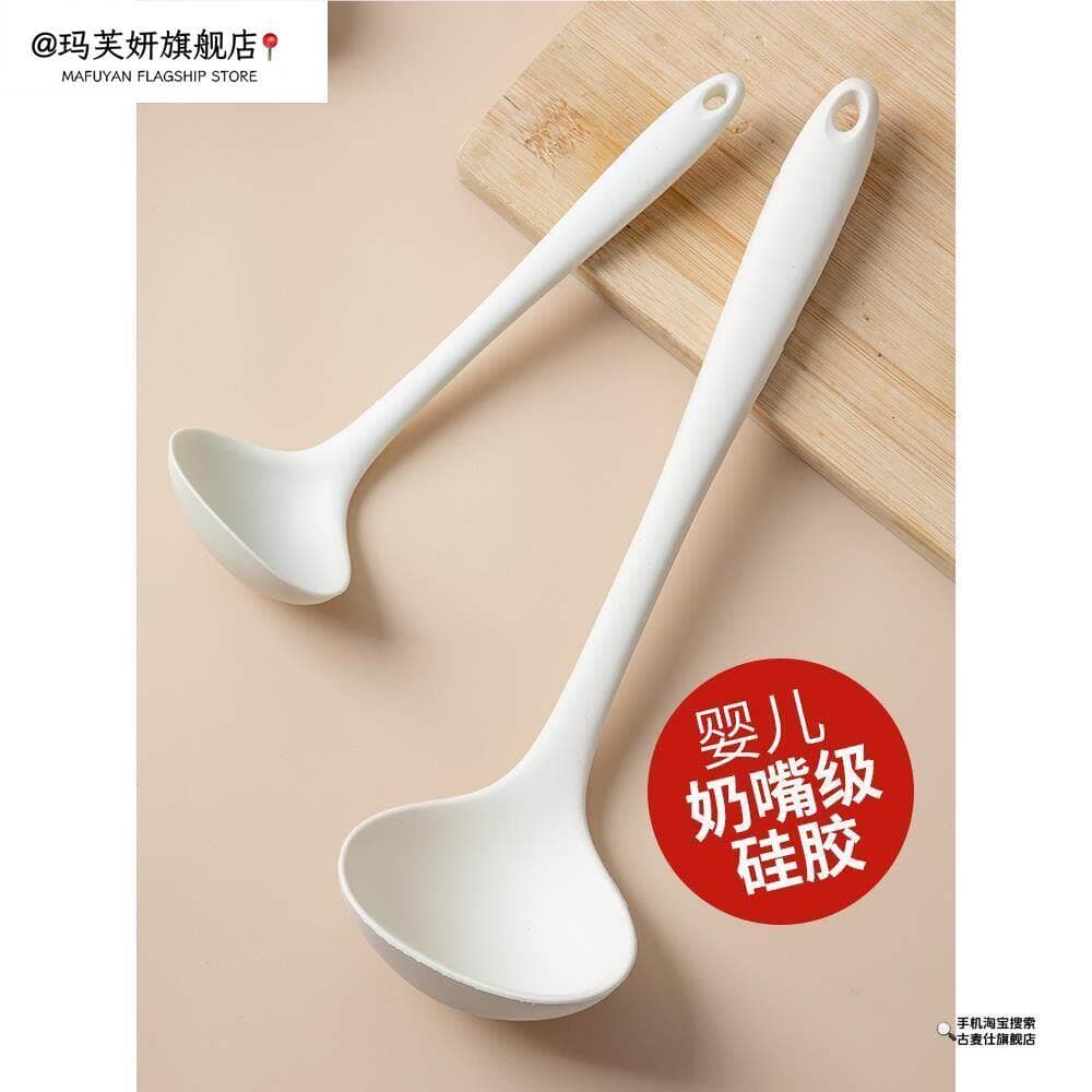 2026 Colher de Sopa Doméstica Resistente a Altas Temperaturas Colher de Congee de Sopa de Silicone de Qualidade Alimenta