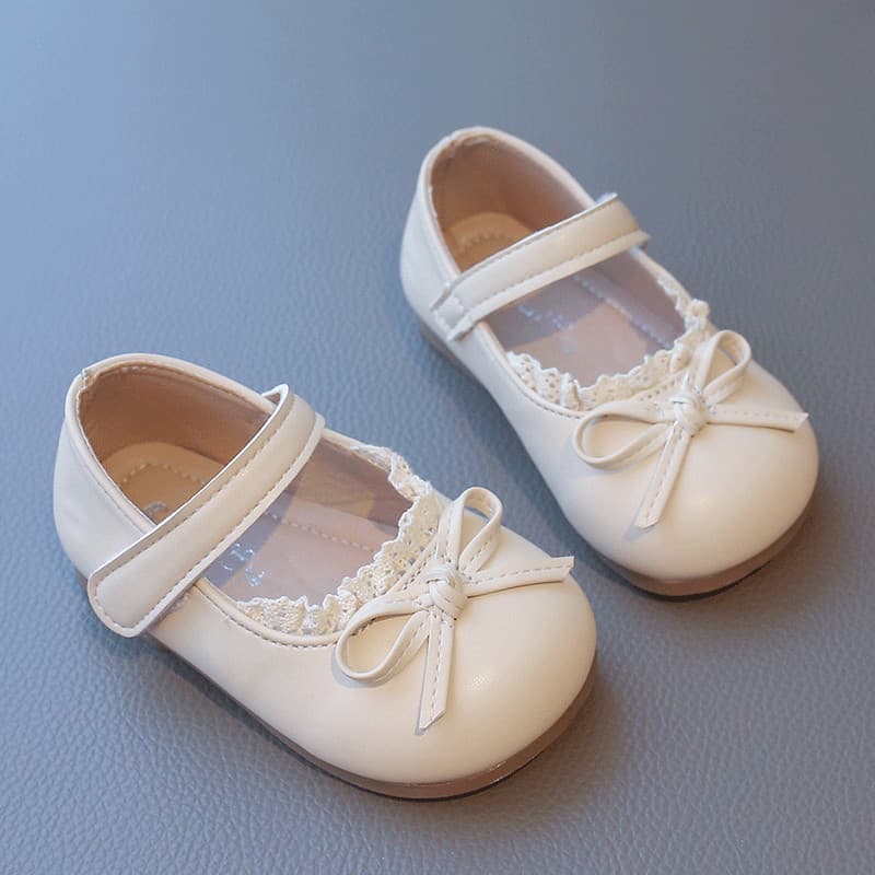 Feminino sapatos de bebê primavera outono novo estilo bebê sola macia sapatos da criança respirável arco meninas moda pr