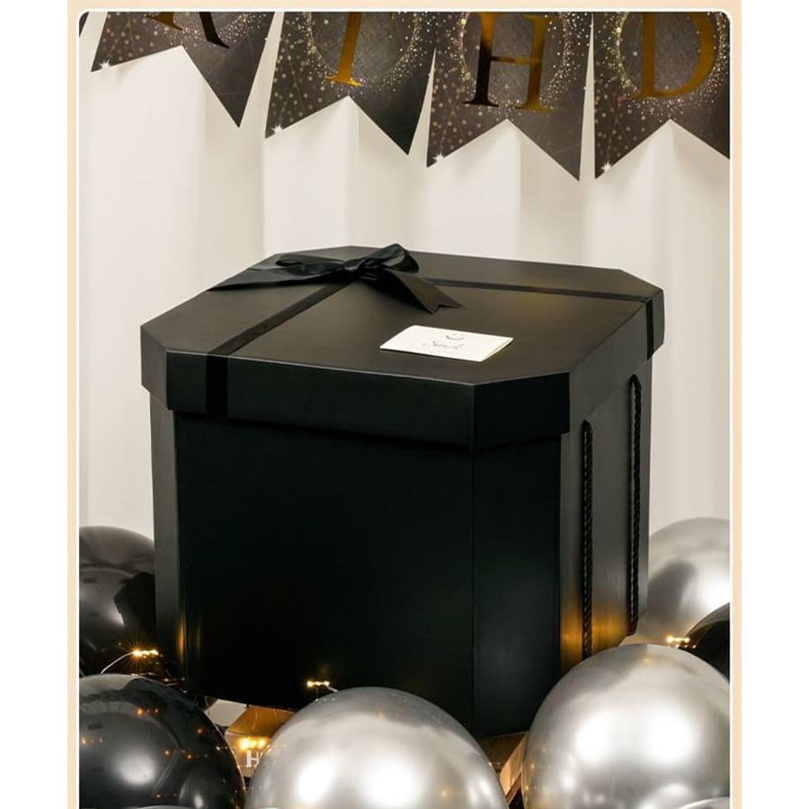 Caixa de presente de grandes dimensões caixa vazia de aniversário presente de natal Super lanche caixa de presente senti
