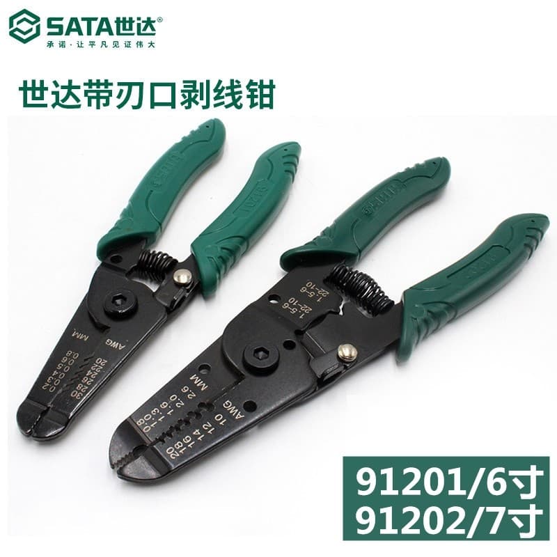 Ferramentas de Hardware Shida com cortador de borda descascadores de fio alicate de fio 91201 91202 cortadores alicate d