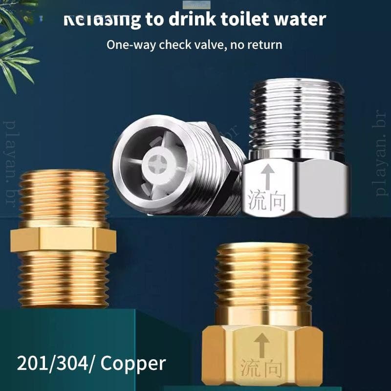 [Auspiciosorui01] Válvula de retenção, unidirecional sem refluxo, aquecedor de água, acessórios para tubos