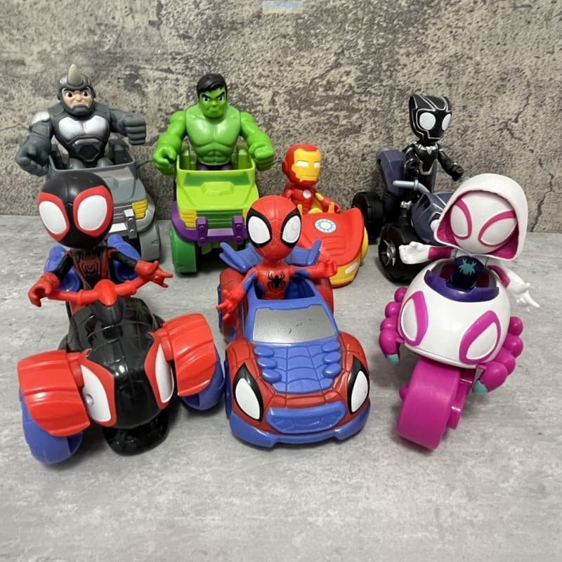 Marvel Spidey E Seus Amigos Série Bonecas Veículos Fantasma Homem De Ferro Brinquedos