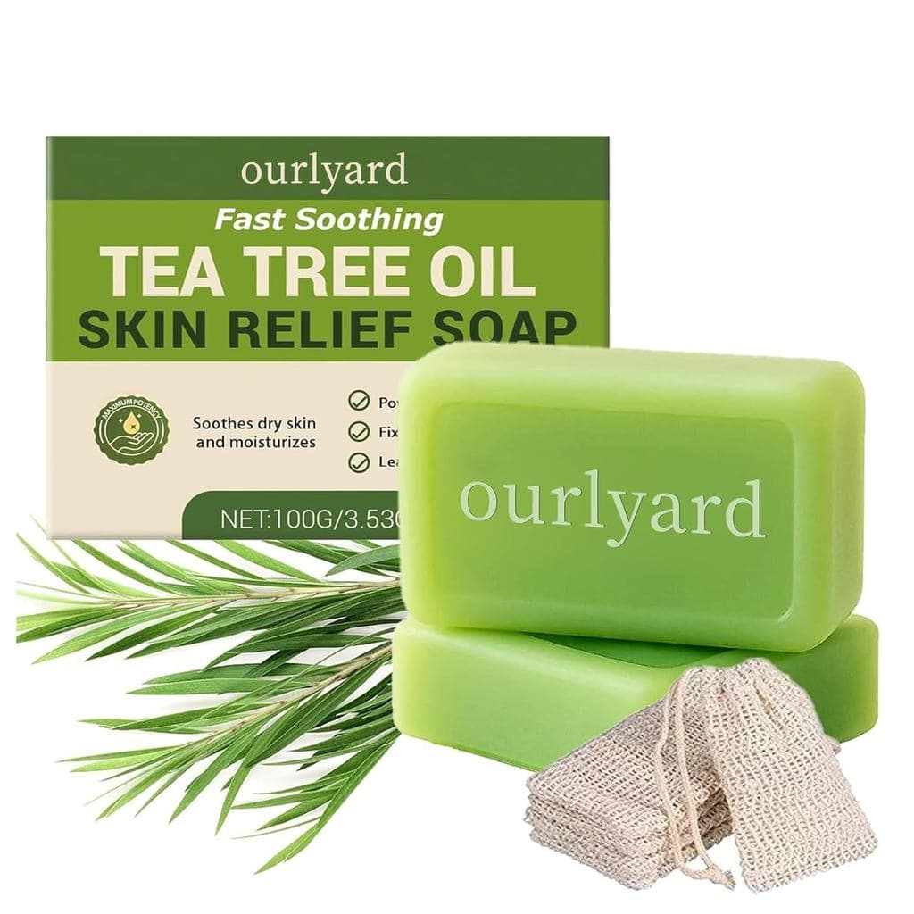 Sabonete Antifúngico Lyvona, Sabonete com Óleo de Tea Tree, Ingredientes Naturais, com Óleo de Tea Tree, para Uso Diário