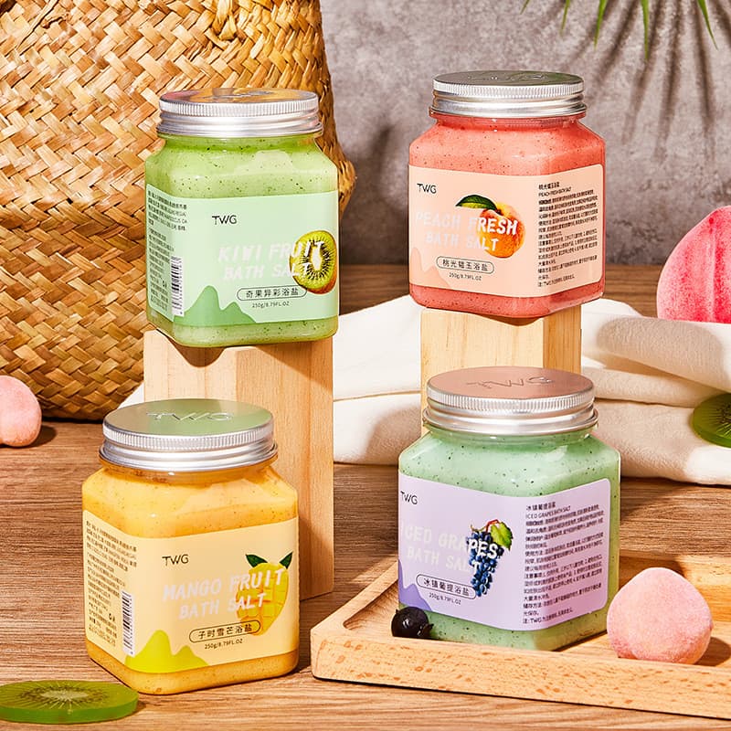 Sal de Banho com Aroma de Frutas TWG, Esfoliante Corporal, Limpeza Profunda, Hidratante, Sal de Banho para os Pés, Mais