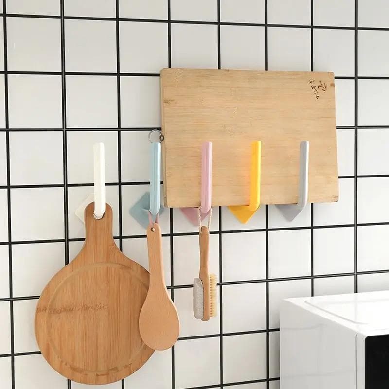 Ganchos Adesivos para Cozinha, Quarto, Dormitório, Ganchos Autoadesivos para Uso Doméstico, Ganchos de Parede Sem Furos,