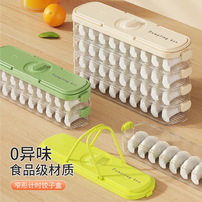 Caixa de armazenamento de bolinho porta lateral da geladeira Wonton caixa de bolinho de qualidade alimentar congelado de