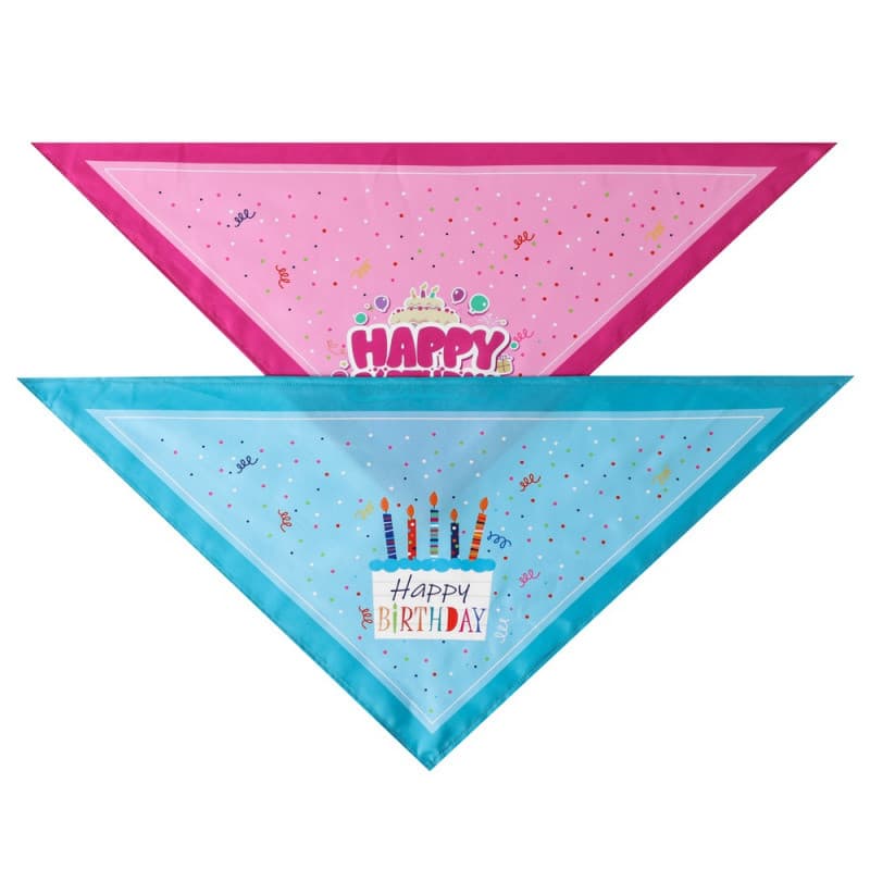 Chapéu de aniversário para animais de estimação transfronteiriço, toalha de Saliva para aniversário de animais de estima
