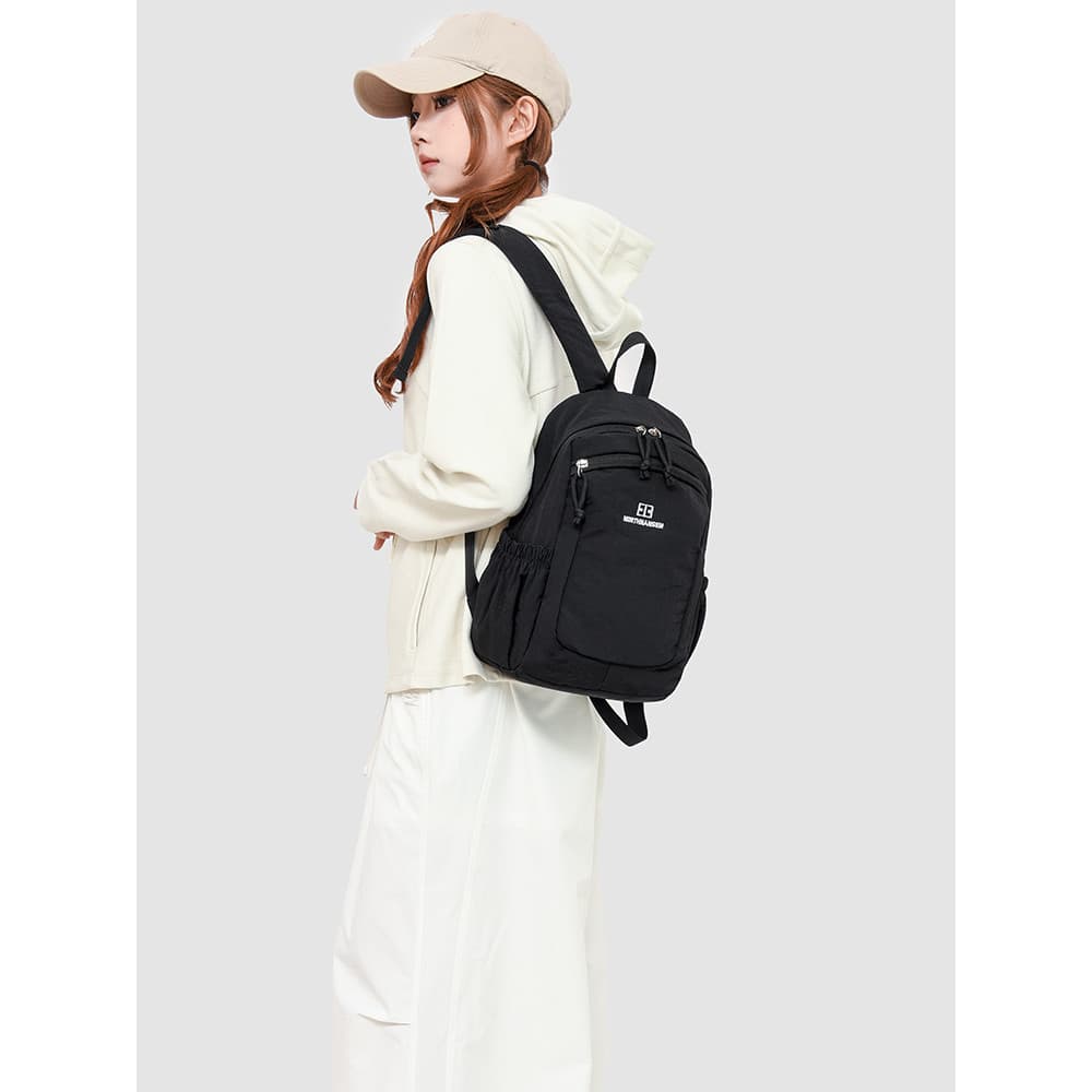 Cor de contraste mochila ao ar livre feminina leve grande capacidade viagem Commuter mochila moda All-Match à prova dwat