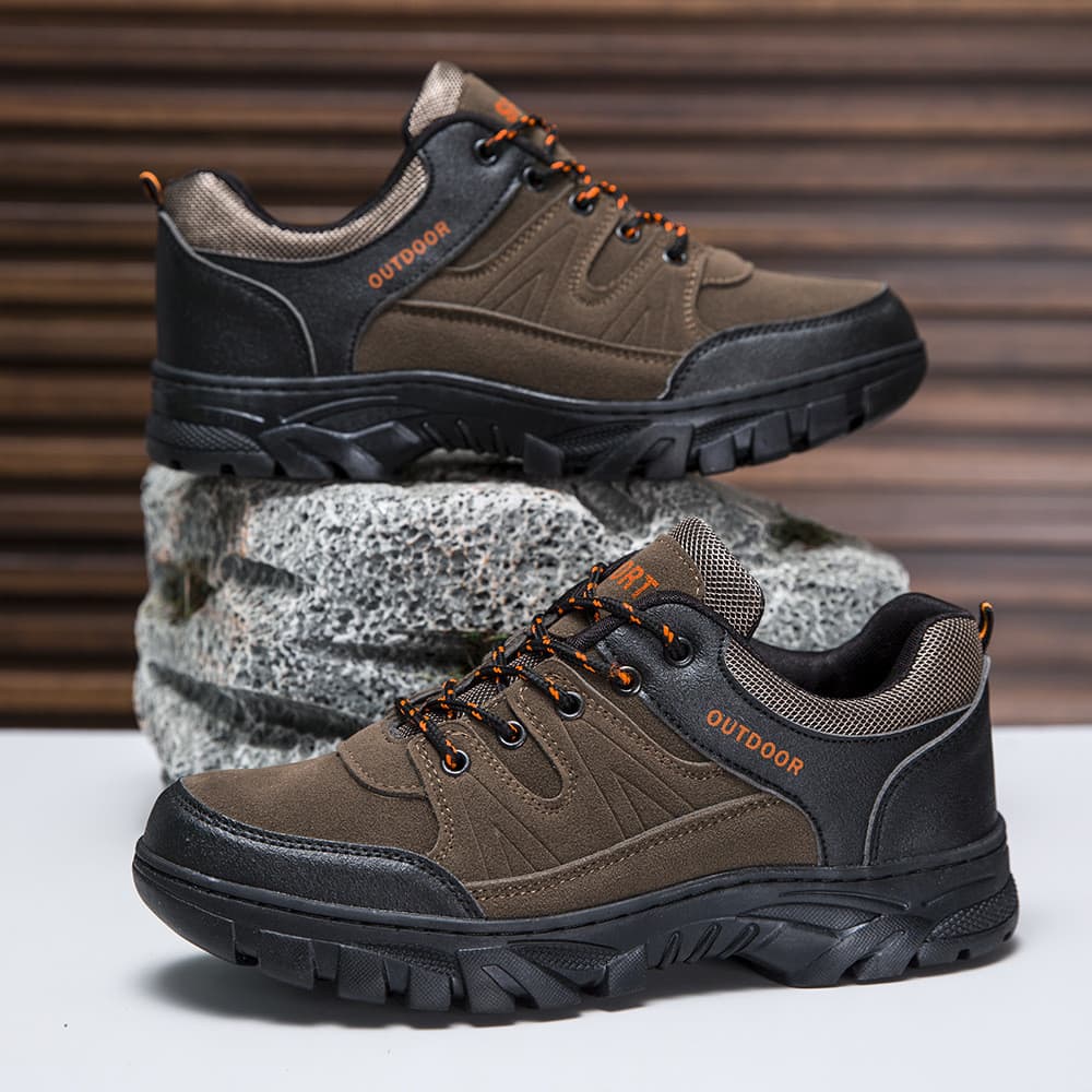 Sapatos masculinos de montanhismo Street Wear High-End sapatos esportivos ao ar livre masculino de sola grossa confortáv