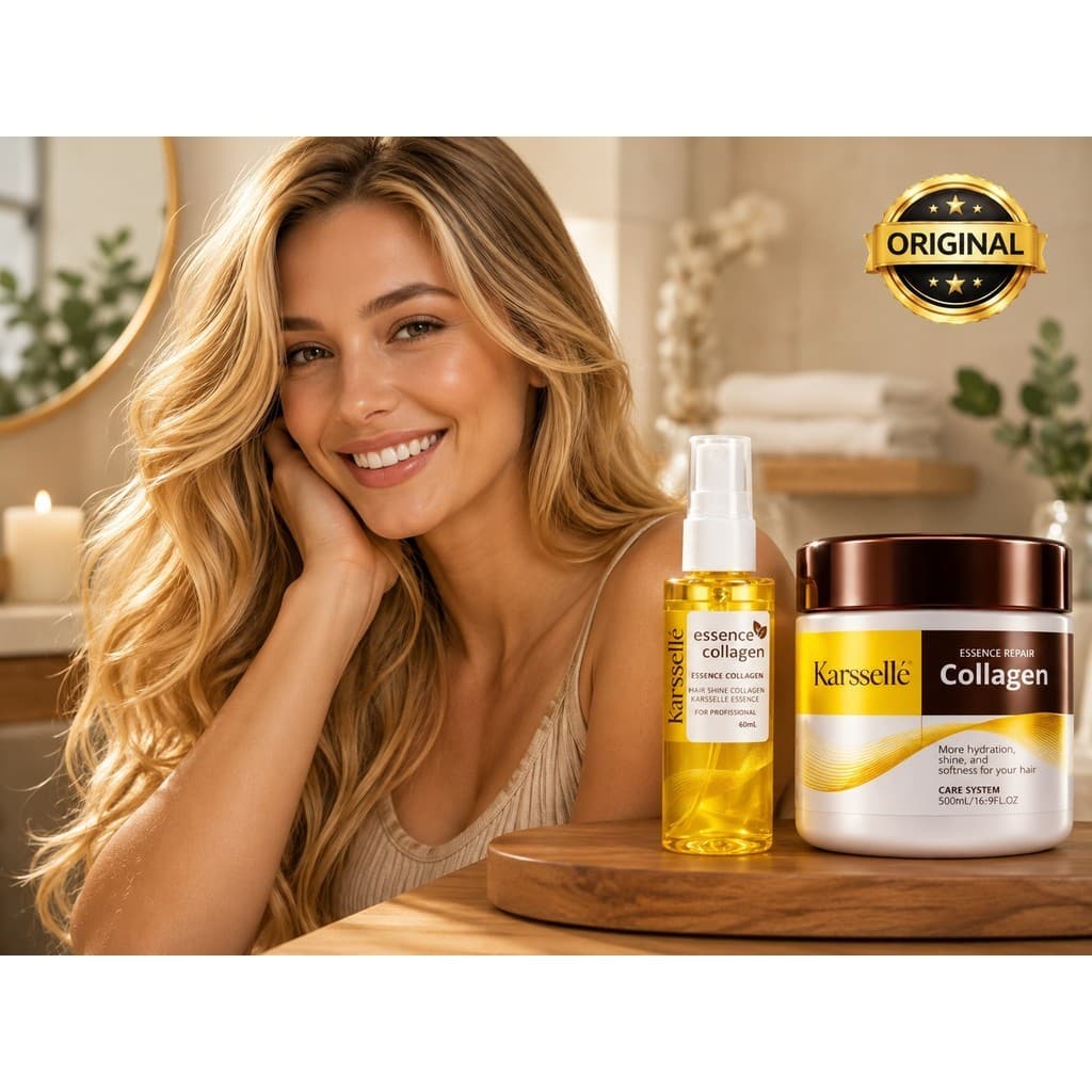 Kit Perfeito Karssellé - Máscara Hidratação 500g + Óleo Agan 60ml