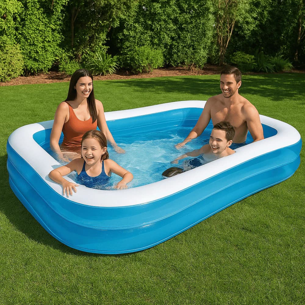 Piscina Inflável Infantil Verão Lazer Diversão Criança Água Quintal Praia Brinquedo Família