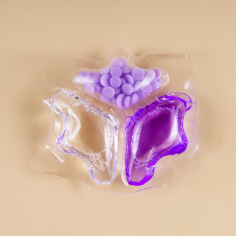 Grânulos de Gel para lavanderia três em um, antibacteriano, antiácaro, fragrância de longa duração, lavanderia concentra