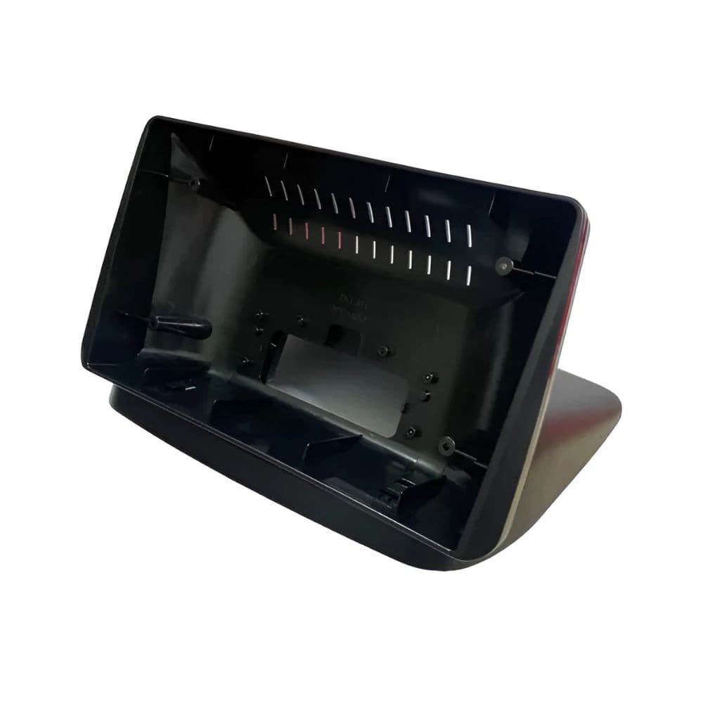 Moldura Painel 9" Pol Fiat Doblô 2002 a 2021 Preto Fosco