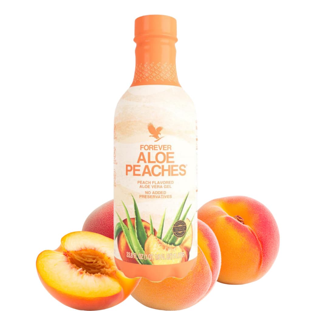 Aloe Bits n Peaches Suco de Aloe Vera Gel com Pêssego