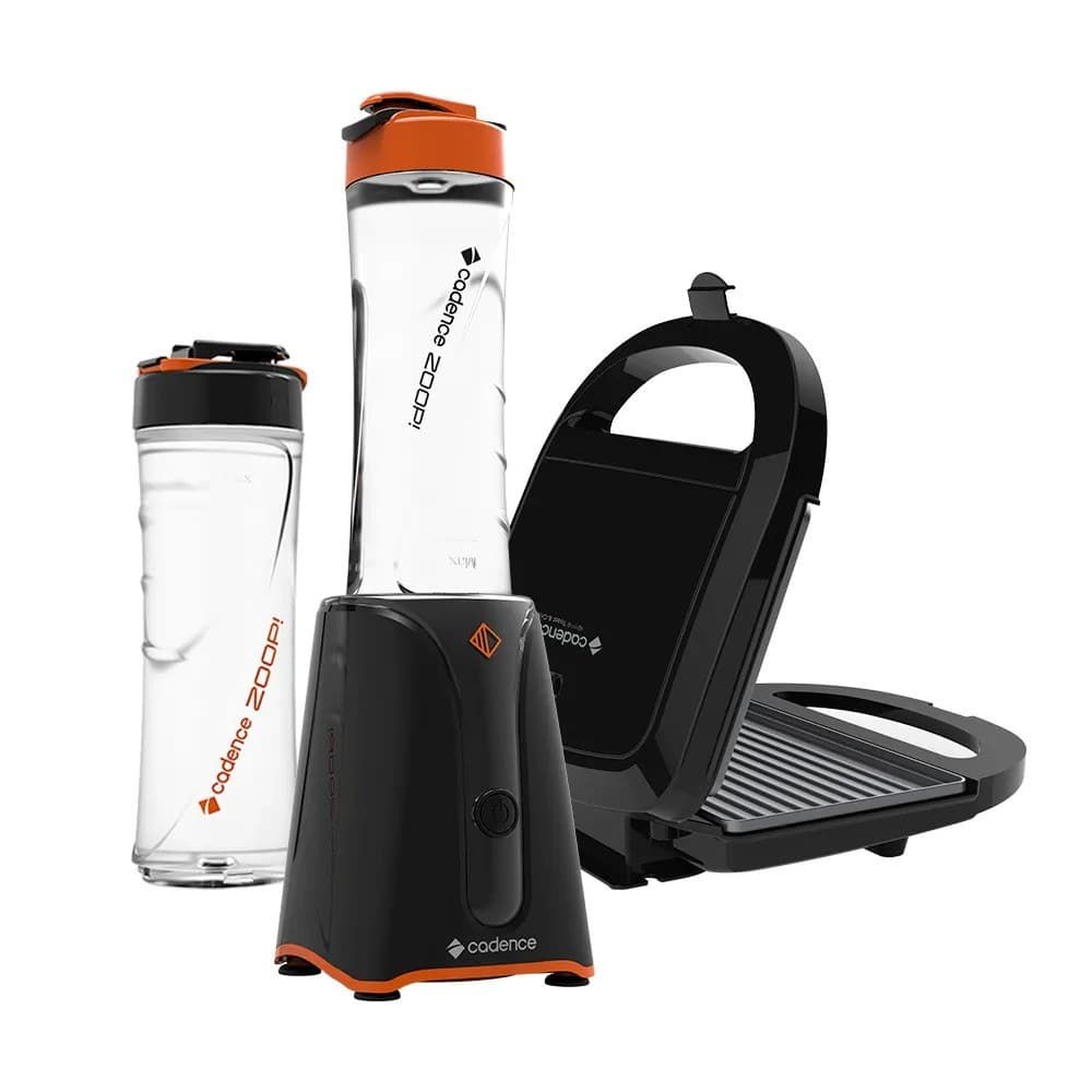 Kit Cadence Contrast - Blender Liquidificador E Sanduicheira Cadence Toast & Grill 127V