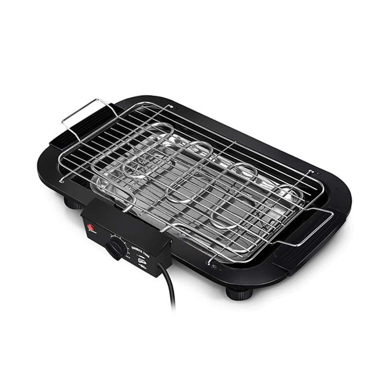 Churrasqueira Elétrica 110v 1500w Sem fumaça Grelhador de Mesa Portátil  Churrasco Cozinha 7 Nivel