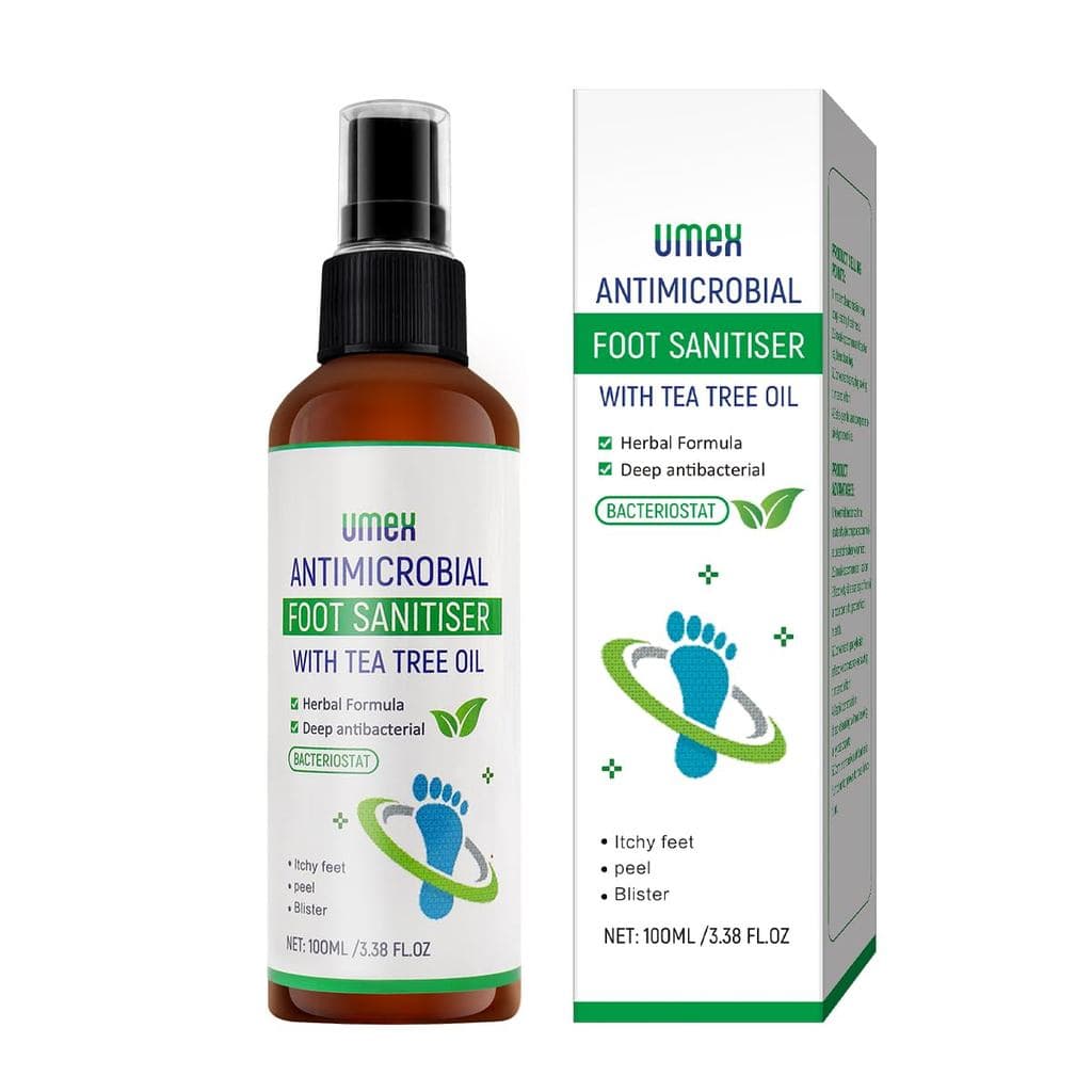 Desodorante para os Pés com Óleo de Tea Tree, Spray para os Pés com Óleo de Tea Tree, Antitranspirante Rápido, Remove o