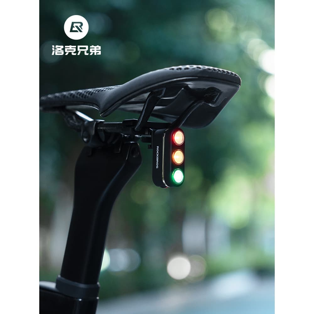 Rock Brothers Luz Traseira de Bicicleta Três Cores Sensor de Freio de Aviso Ciclismo Luz Traseira Mountain Road Bike Equ