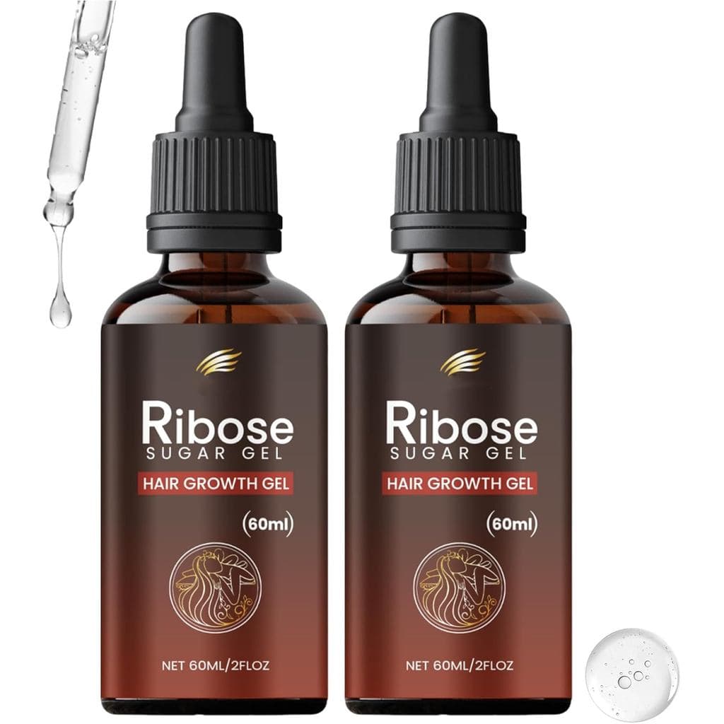 Gel de Açúcar 2-Deoxi-D-Ribose, 60ml de Gel de Desoxirribose para Queda de Cabelo