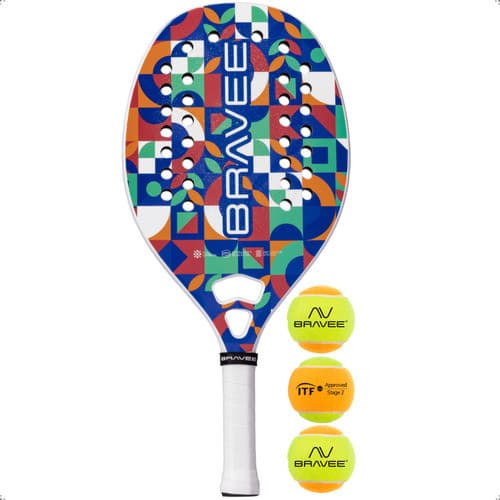 Raquete Beach Tennis Full Carbono Profissional Bravee