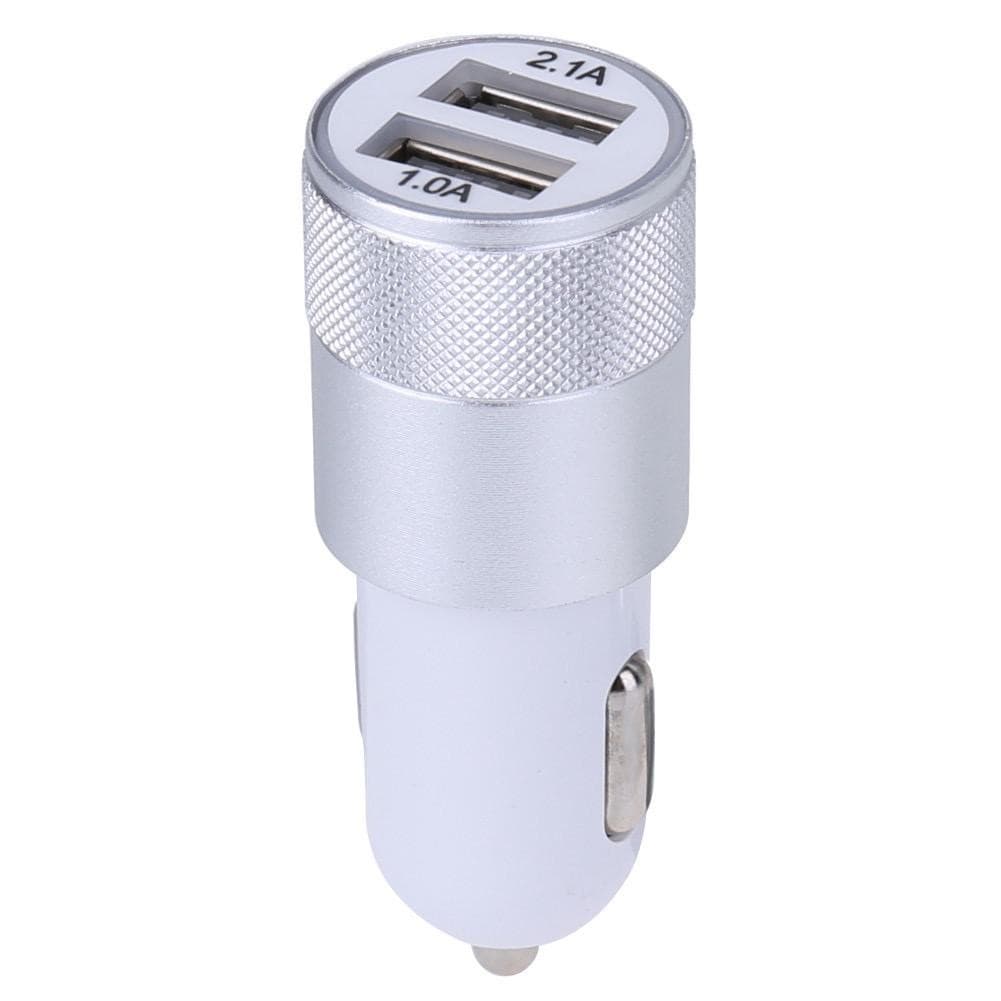 Carregador Adaptador De Metal Dual USB 2.1A Para Carro