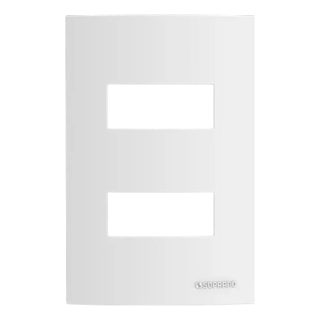 Placa 2mj 4x2 Branco Soprano