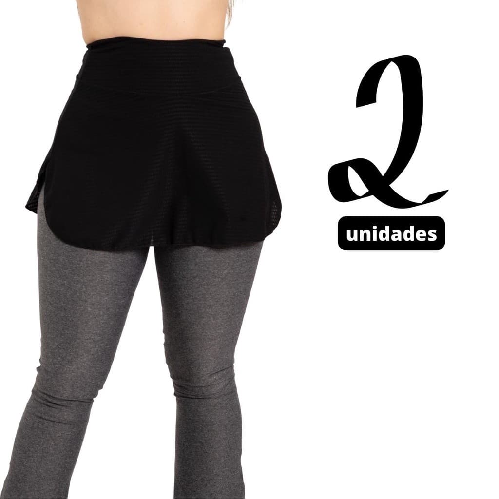Kit 2 Saia Tapa Bumbum P/ Treino Academia Musculação Cardio