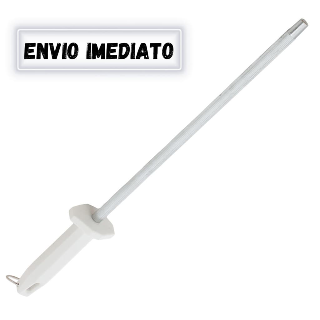 Chaira branca Aço Inoxidável Amolador Afiador Facas 10" Açougueiro Profissional