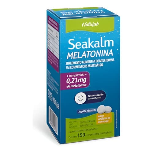 Seakalm Melatonina 150 Comprimidos Mastigáveis Natulab