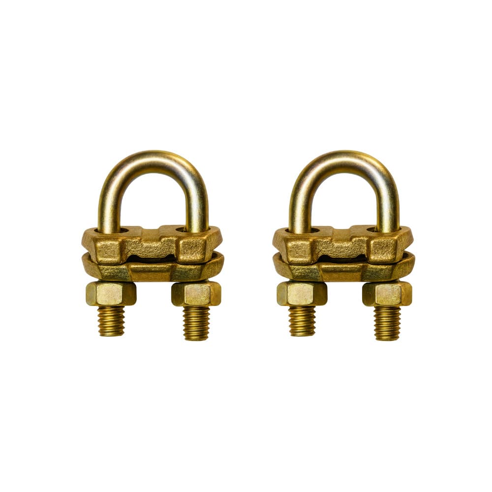 Kit 02 Conector Grampo Gtdu Haste Aterramento Duplo 1/2-5/8